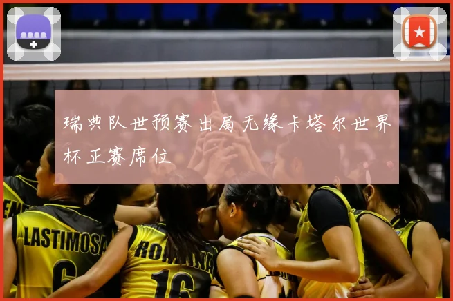 瑞典队世预赛出局无缘卡塔尔世界杯正赛席位